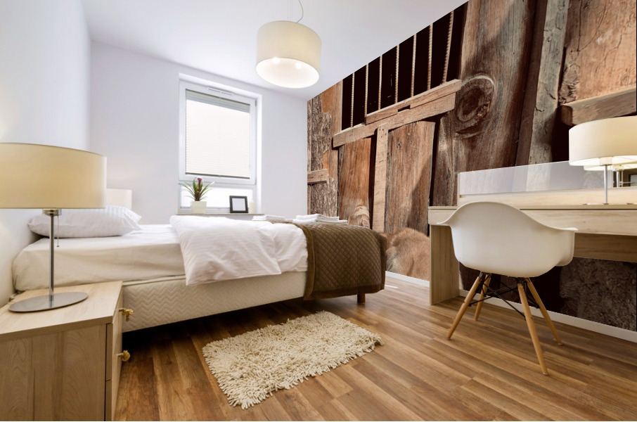 Doggy in Jail Mural print