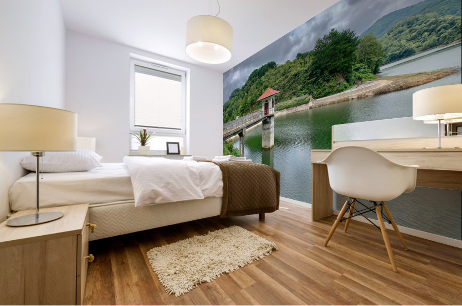 Tower on the Lake Mural print