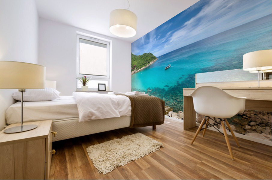 The Blue Bay Mural print