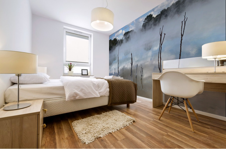 Branches reflections Mural print