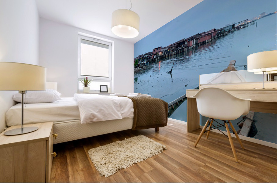 Boat Reflection Mural print