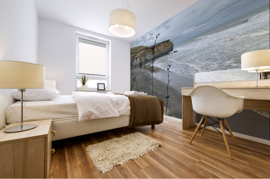 Black Sand on the Coast 2 Mural print