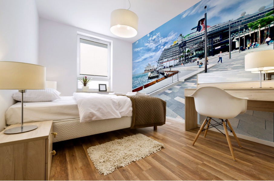 Boat Cruise in Sydney Harbour Mural print