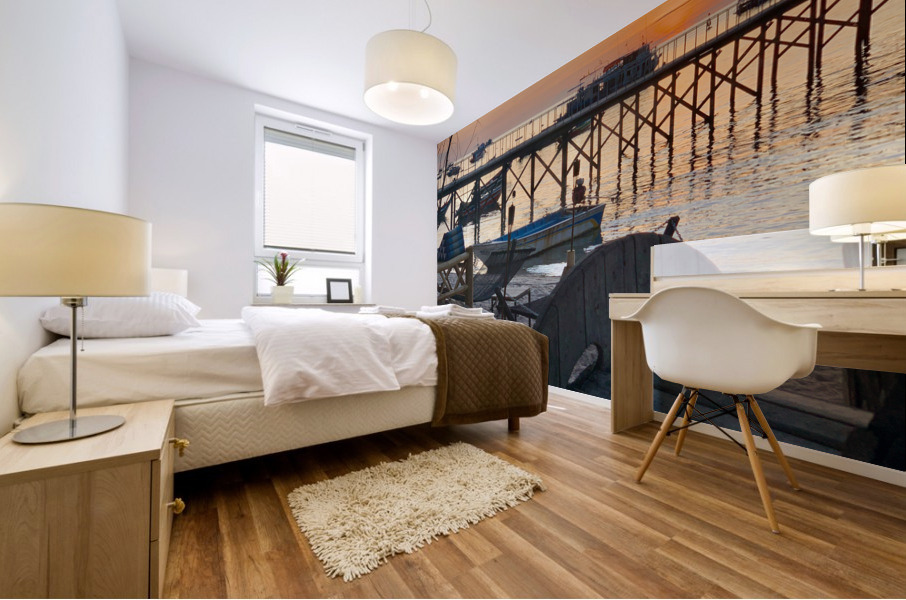 Sunset From the Beach Mural print