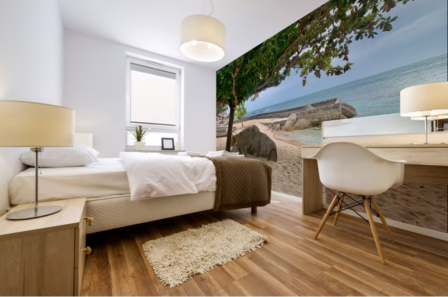Tree on the Beach Mural print