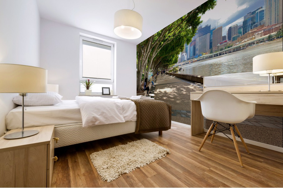 Walking Around Brisbane Mural print