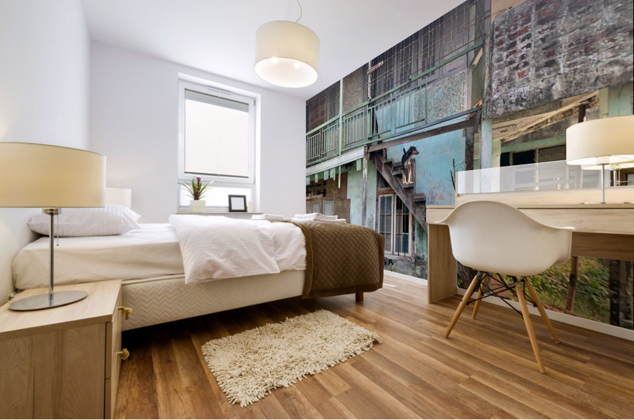 Dogs looking Left Mural print