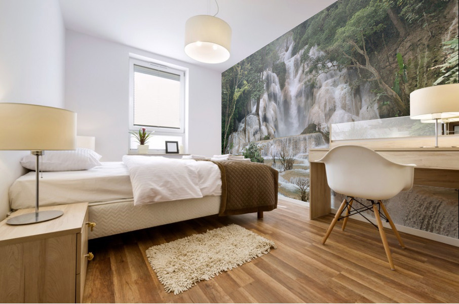 Kuang Si Waterfalls 1 Mural print