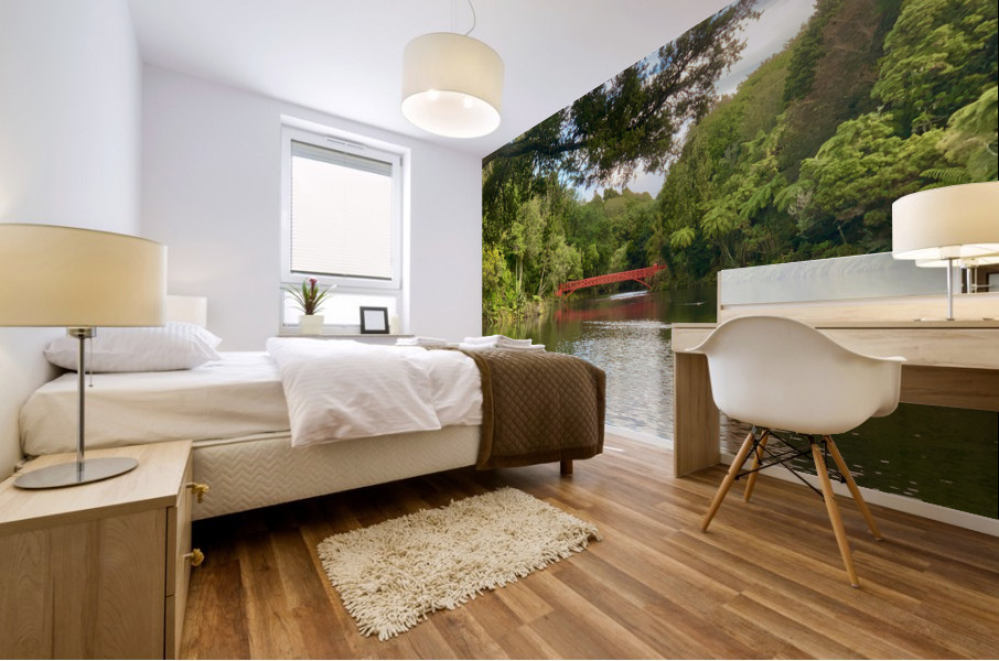 The Red Bridge Mural print