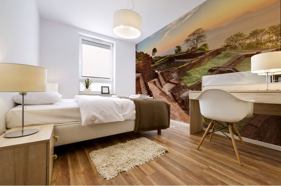 Sunrise on Top of Sigiriya Sri Lanka 5 Mural print