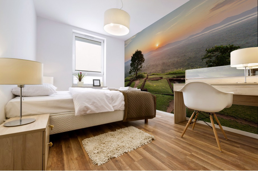 Sunrise on Top of Sigiriya Sri Lanka 6 Mural print