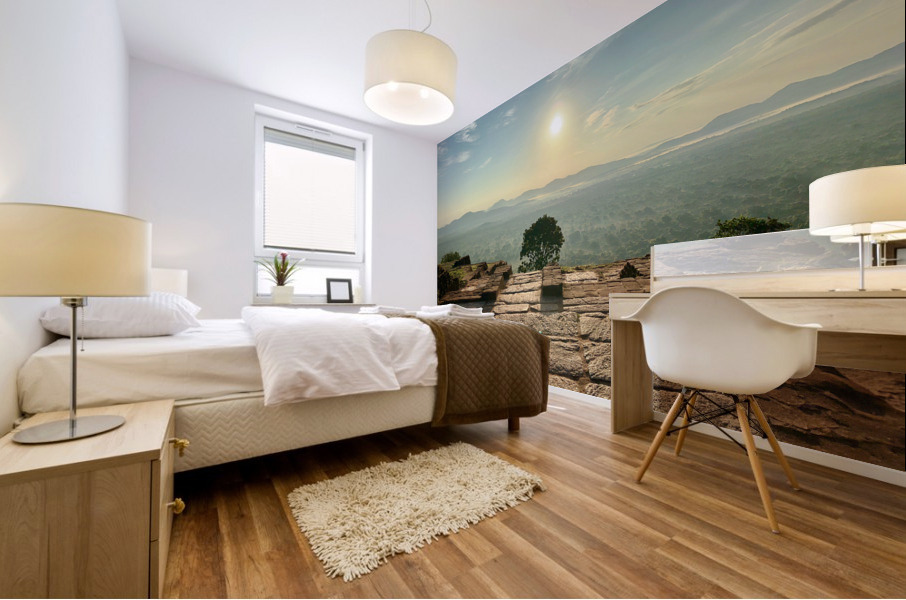 Sunrise on Top of Sigiriya Sri Lanka 11 Mural print