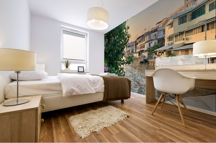 Bangkok Waterway Mural print