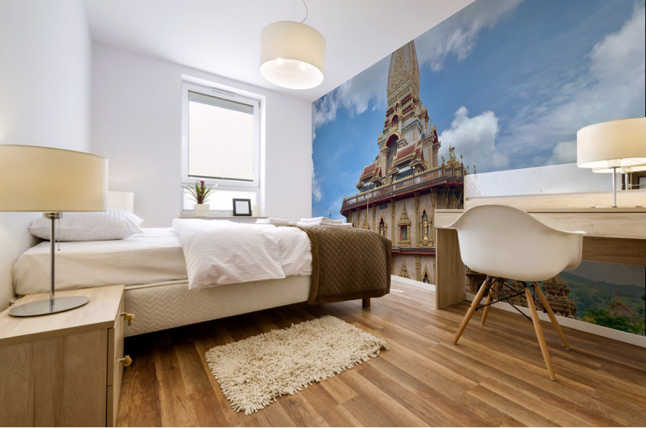 Chalong Temple Phuket Thailand Mural print