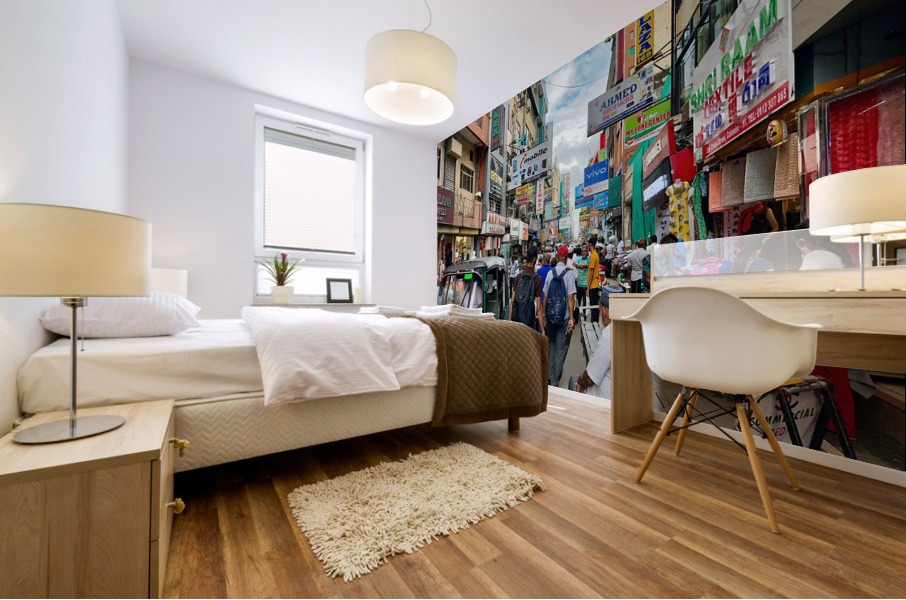 Sri Lankan Busy Street Mural print