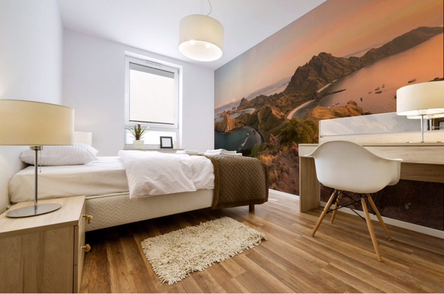 Sunrise on Padar Island Indonesia 3 Mural print