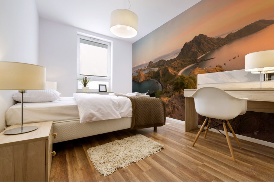 Sunrise on Padar Island Indonesia 2 Mural print