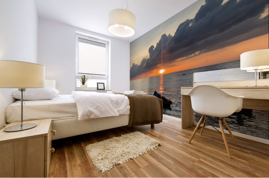 Sweet Orange Sunset 2 Mural print