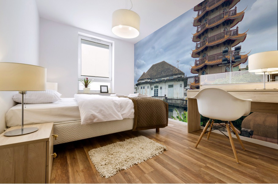 Bangkok Riverside Mural print