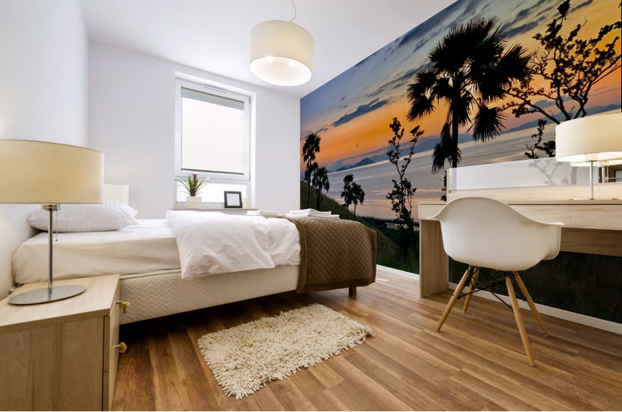 Sunset Over the Flores Sea Indonesia 6 Mural print
