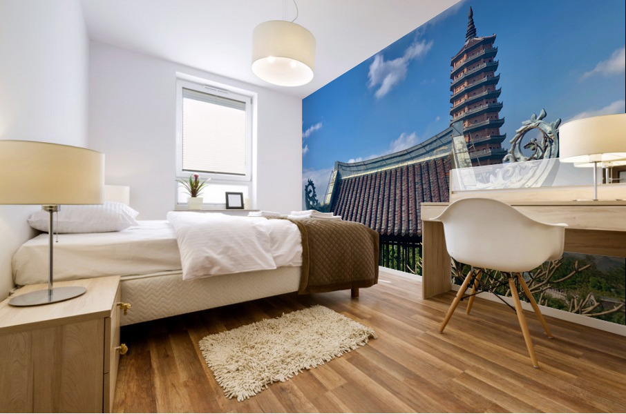 Vietnamese Pagoda Mural print