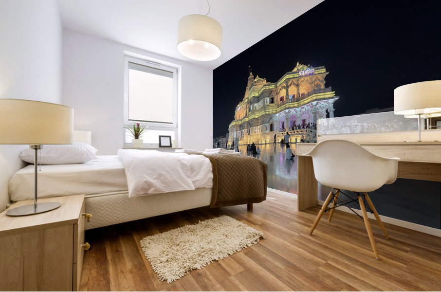 Prem Mandir Vrindavan 7 Mural print