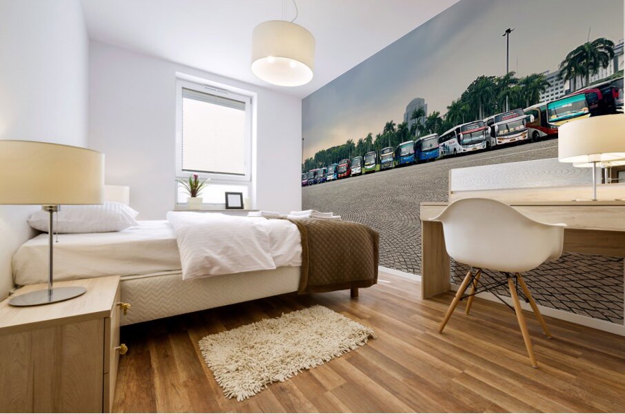 Bus Line Jakarta Mural print