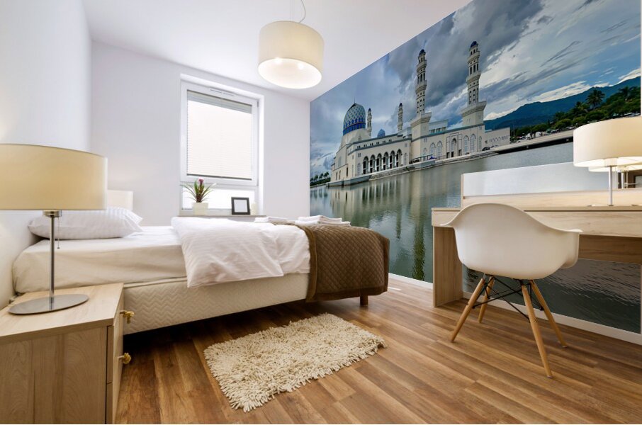 Masjid Bandaraya Mosque Kota Kinabalu 2 Mural print