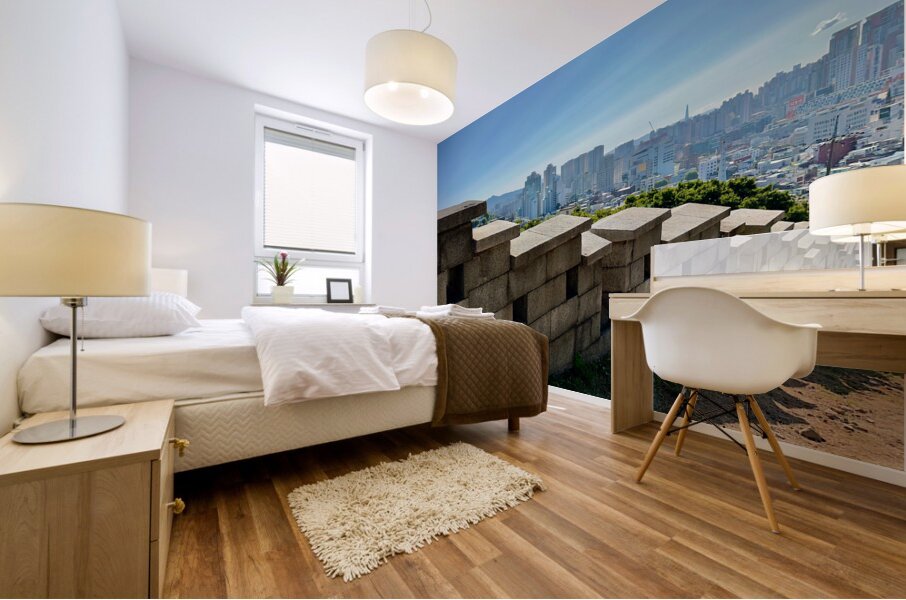 City View Behind the Wall Seoul South Korea 1 Mural print