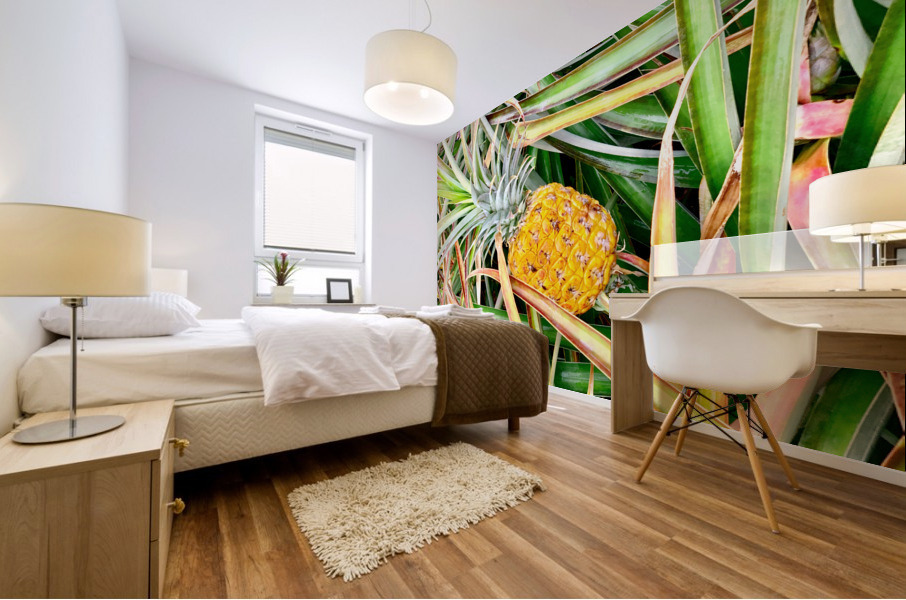 Pineapple Growing Mural print