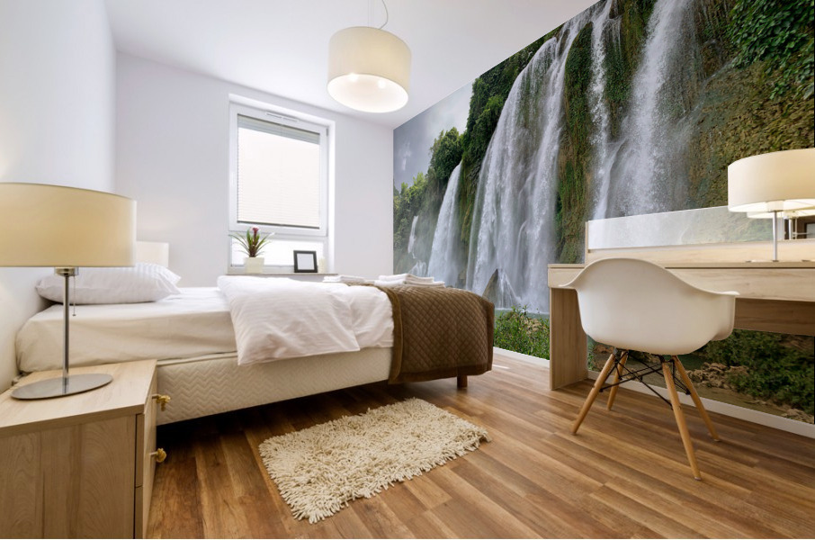 Dreamy Waterfalls Mural print