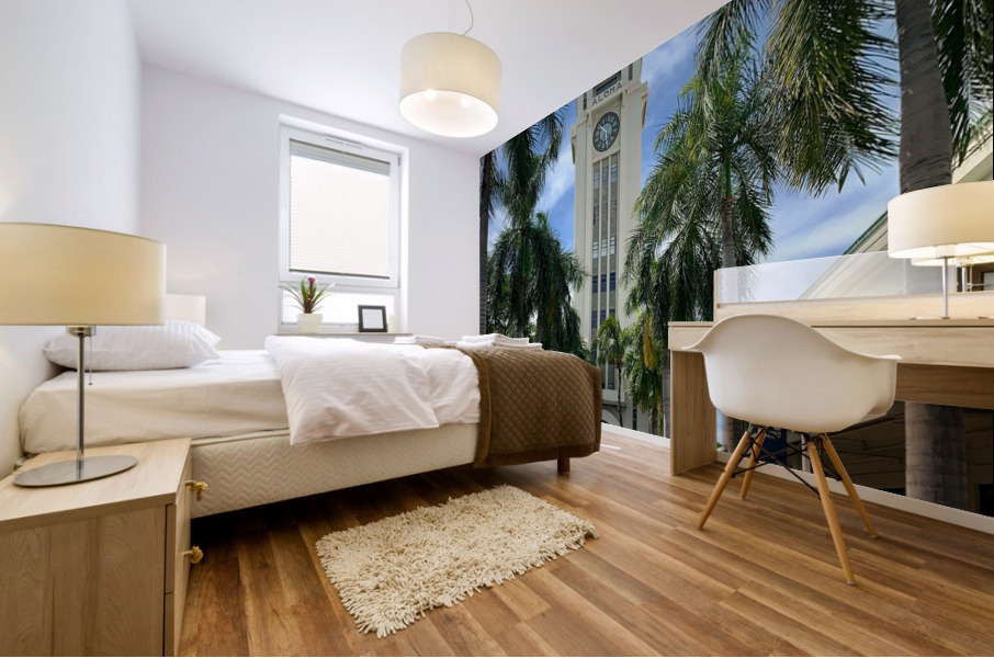 Aloha Clock Tower Mural print