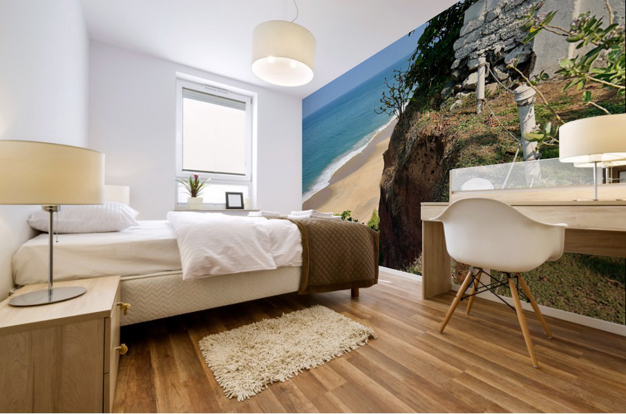 Beach from the Cliff Mural print