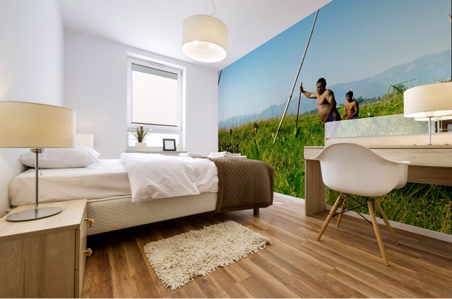 Working in the Field Mural print