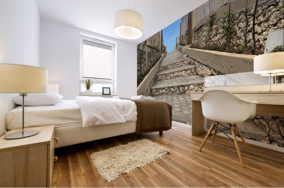 Walk up to the Sky Mural print