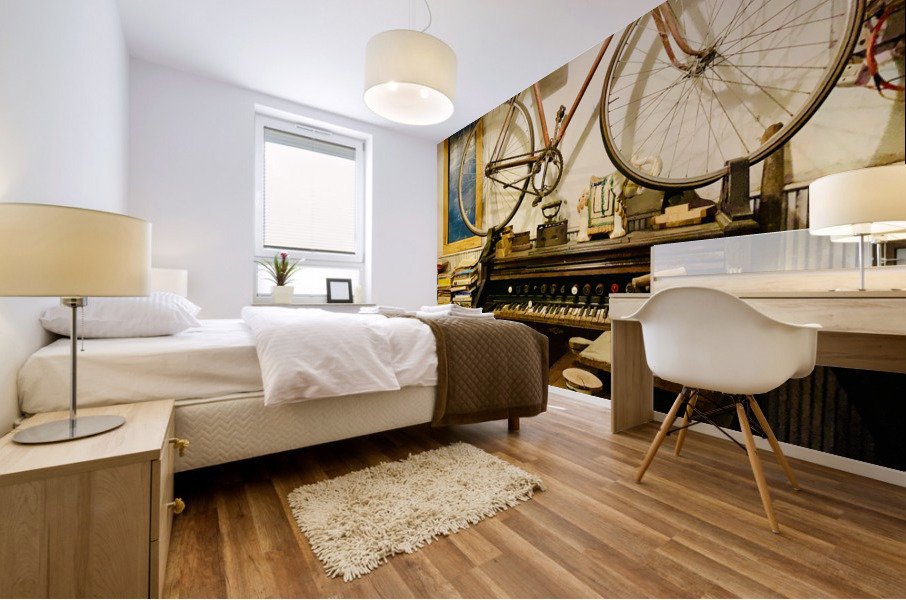 Cute Cafe Artifacts Mural print