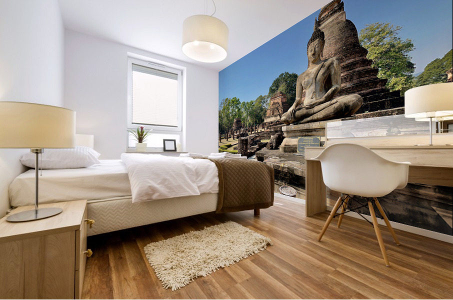 Wat Mahathat Temple Old Sukhothai Thailand 4 Mural print