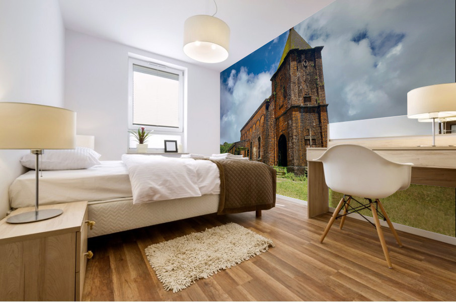 The Bokor Catholic Church Cambodia Mural print