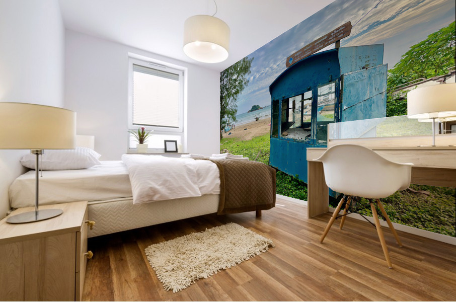 Stand Alone by the Sea Mural print