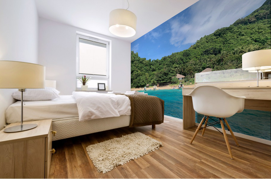 Little Beach Near Palawan Mural print