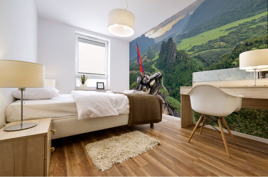 Nam Xay Viewpoint Vang Vieng Laos 2 Mural print