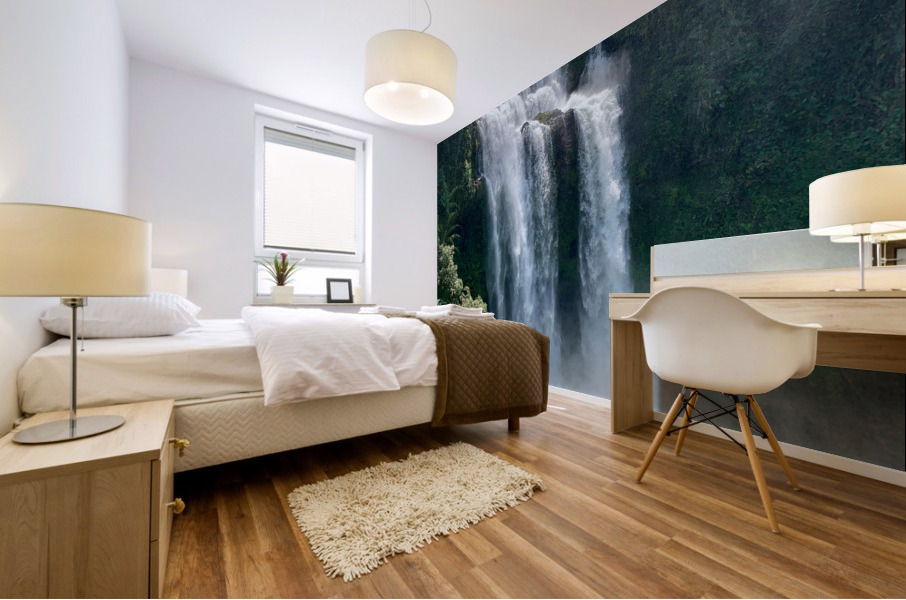 Tad Yuang Waterfalls Laos Mural print