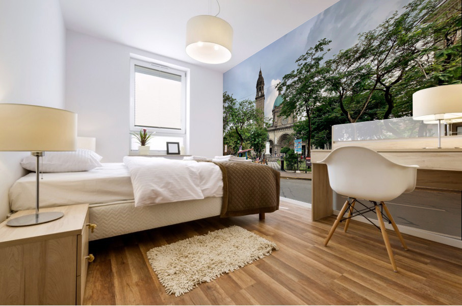 The Manila Cathedral Mural print