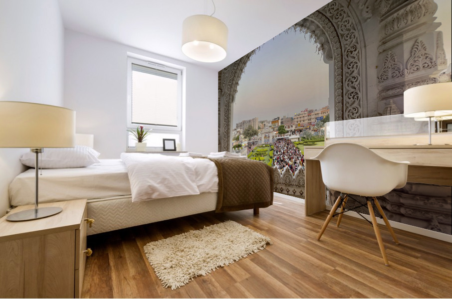 Prem Mandir Vrindavan 3 Mural print