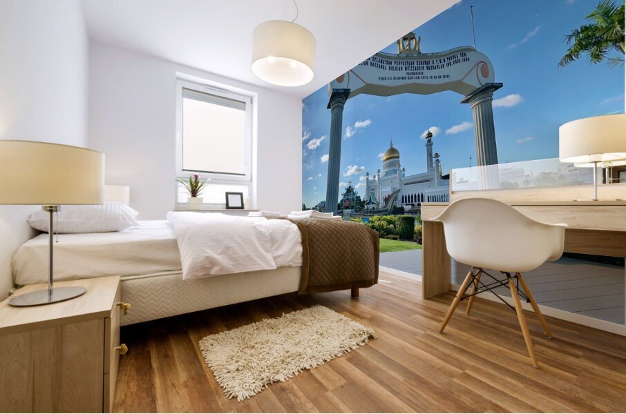 Omar Ali Saifuddien Mosque Collection Brunei 2 Mural print