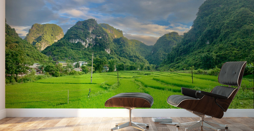 Green Mountains Wall Murals