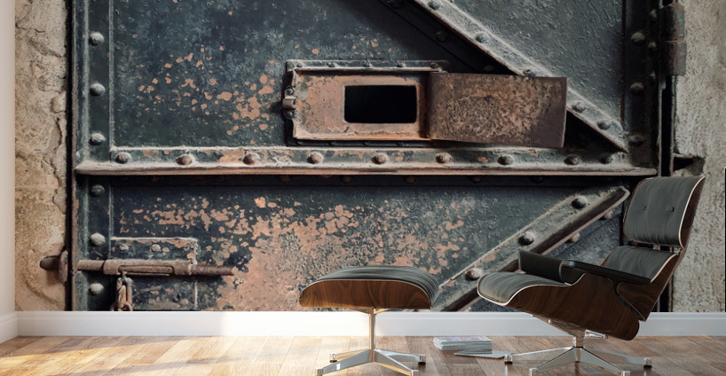 Behind Closed Door Wall Murals