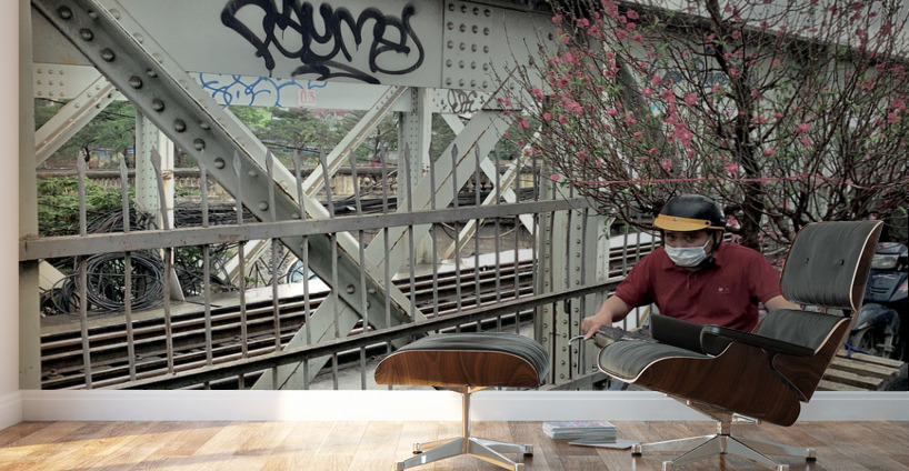 Tree on a Motorbike Wall Murals
