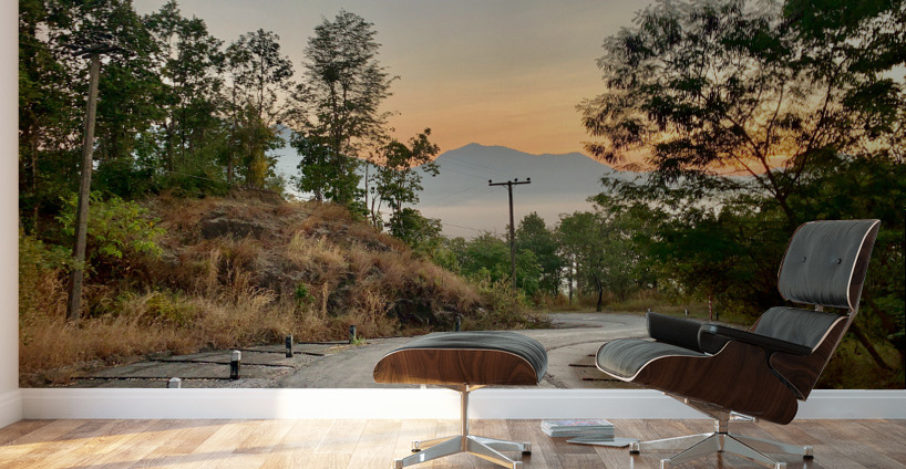 Sunrise Windy Road Wall Murals