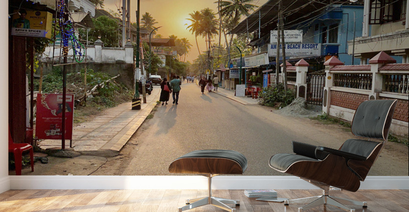 Sunset Street Wall Murals